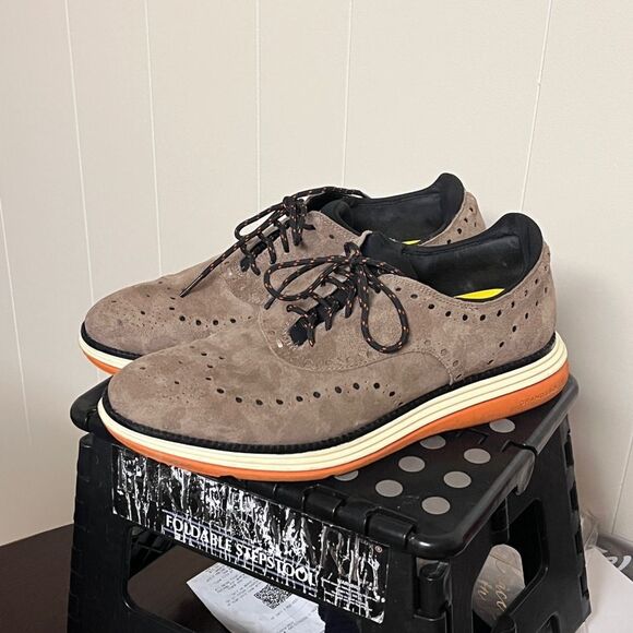 Cole Haan Men’s Beige Suede Oxford Sneakers Sz 8.5 main image 5